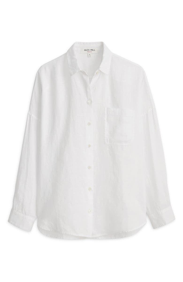 Alex Mill Jo Linen Shirt, Alternate, color, White