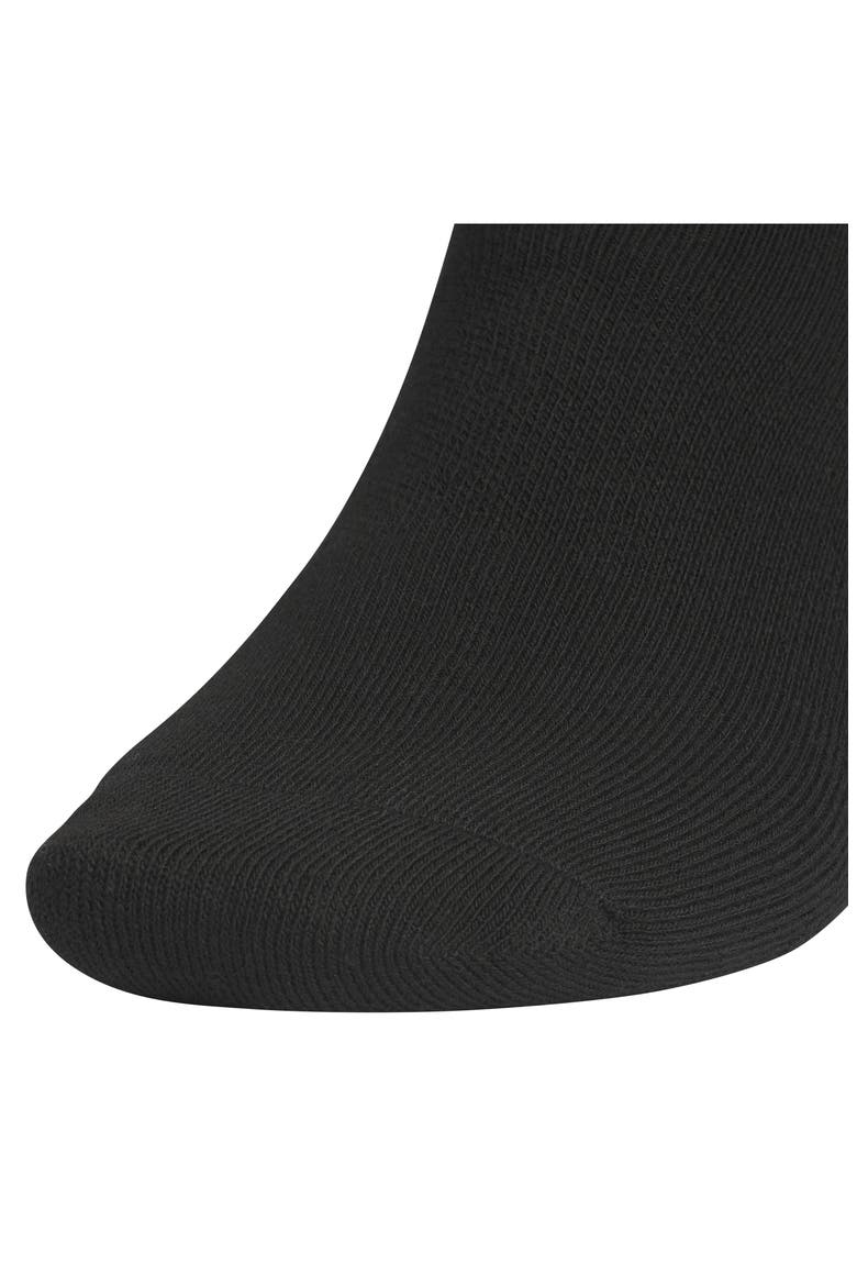 6-Pack Trefoil 2.0 No-Show Socks, Alternate, color, BLACK/ WHITE