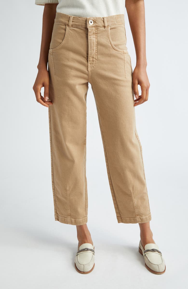 Eleventy Ankle Jeans, Main, color, 04 Camel