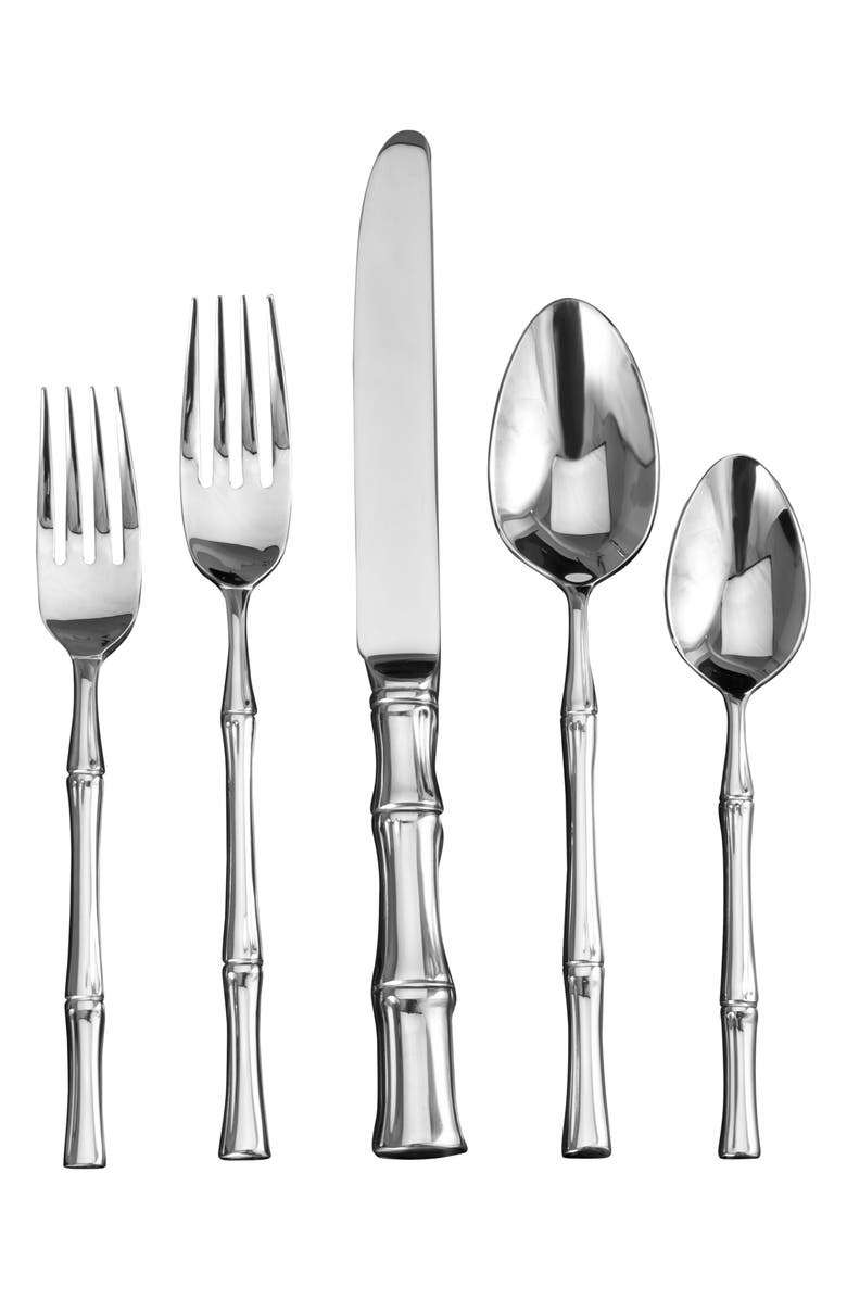 RICCI Bamboo 5-Piece Place Setting, Main, color, 