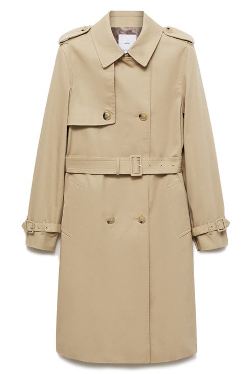 Classic Double Breasted Water Repellent Cotton Trench Coat