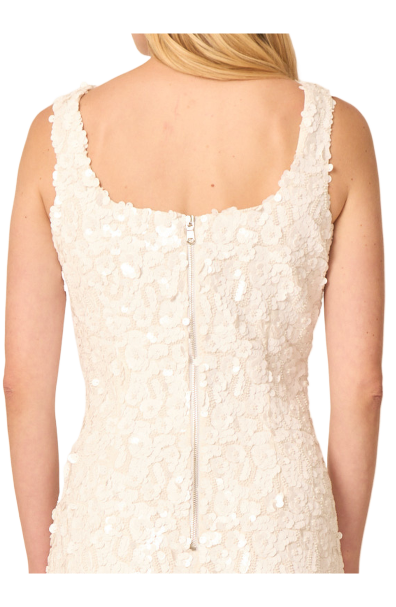 Gilner Farrar Elowen Dress, Alternate, color, White Floral Beading