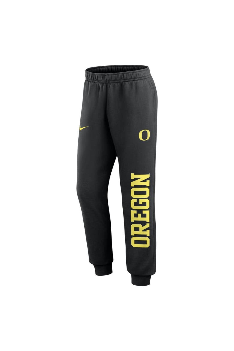 Men's Nike  Black Oregon Ducks Primetime Club Fleece Joggers, Alternate, color, Black