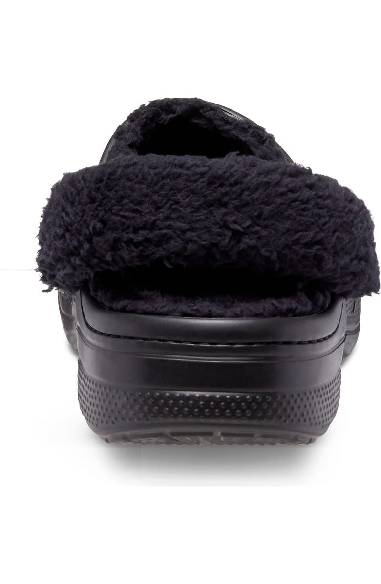 CROCS Baya Faux Fur Lined Clog, Alternate, color, Black