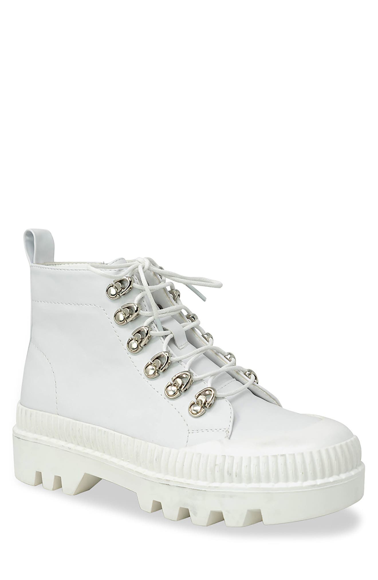 CHASE AND CHLOE Mud Guard Lug Sole Ankle Combat Boot