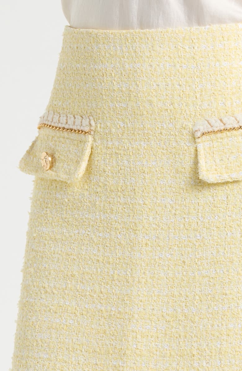 Avec Les Filles Tweed Mini Skort, Alternate, color, Light Yellow