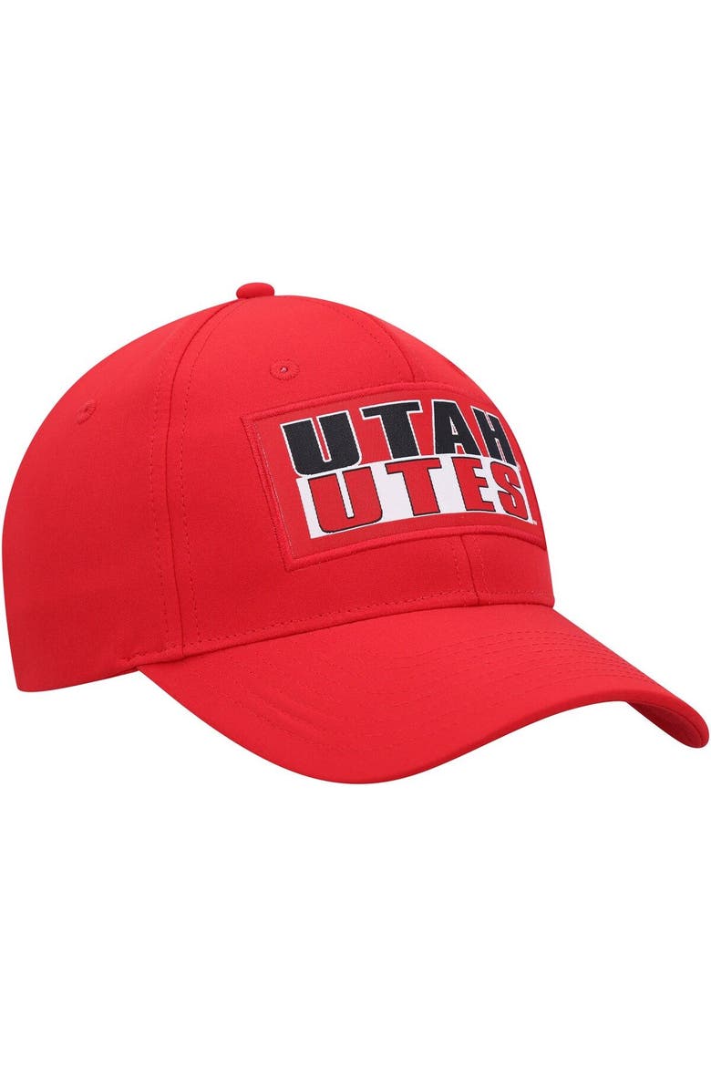 Men's Colosseum  Red Utah Utes Positraction Snapback Hat, Alternate, color, Red