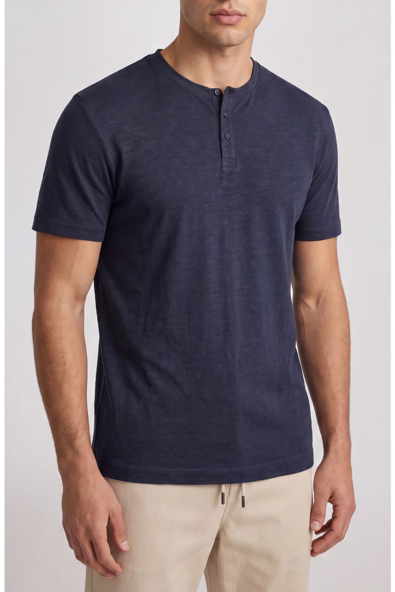 Air Weight Slub Henley, Main, color, MIDNIGHT