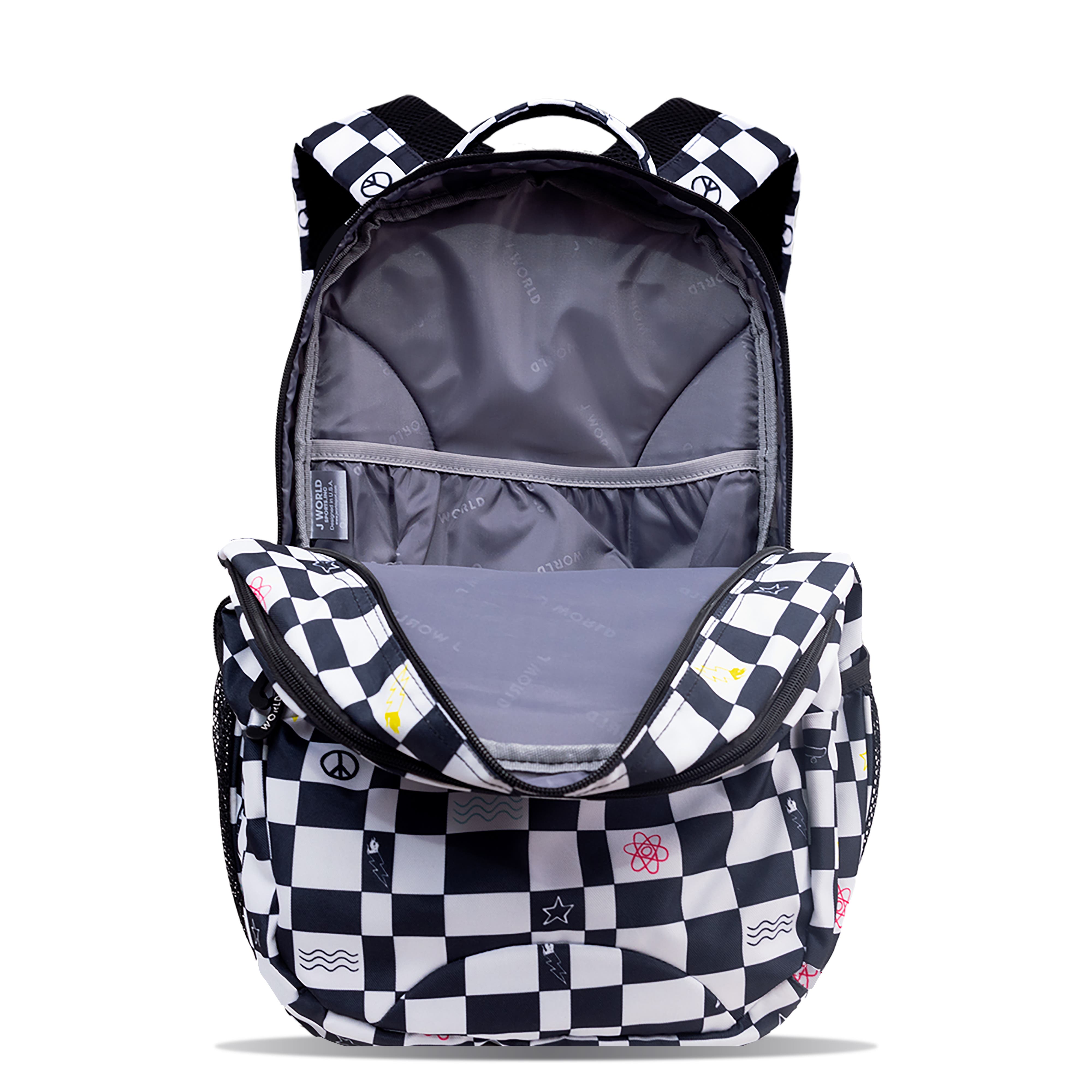 J World Cornelia Kids School Backpack, Alternate, color, Icon Checkers