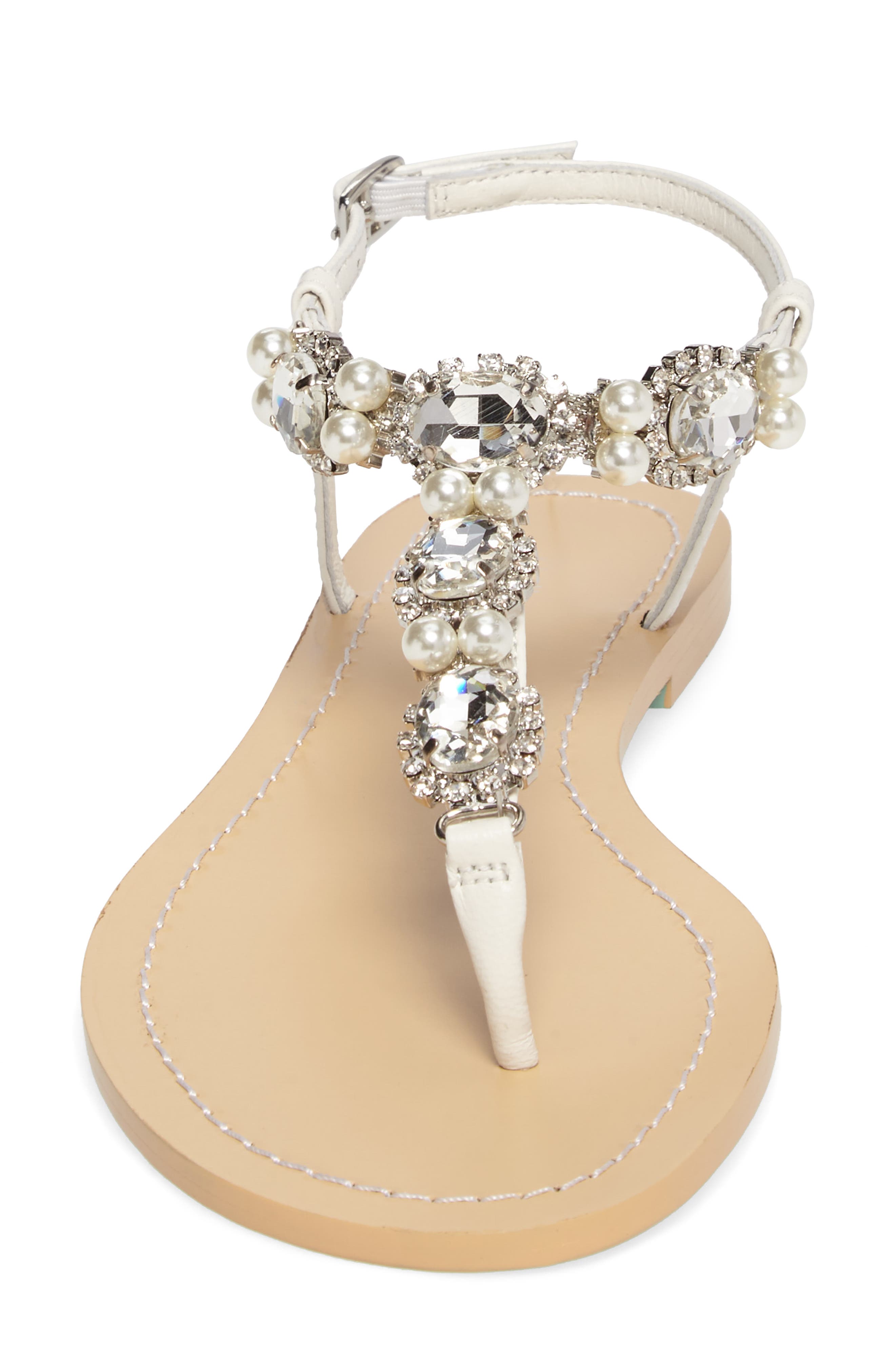 Bella Belle Hera Embellished T-Strap Sandal, Alternate, color, 