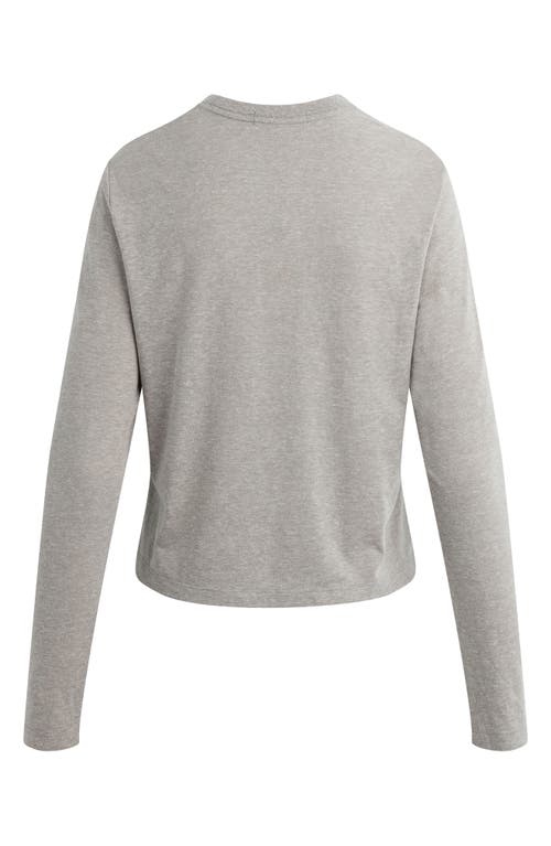 Favorite Daughter The Collegiate Crop T-shirt In Gray