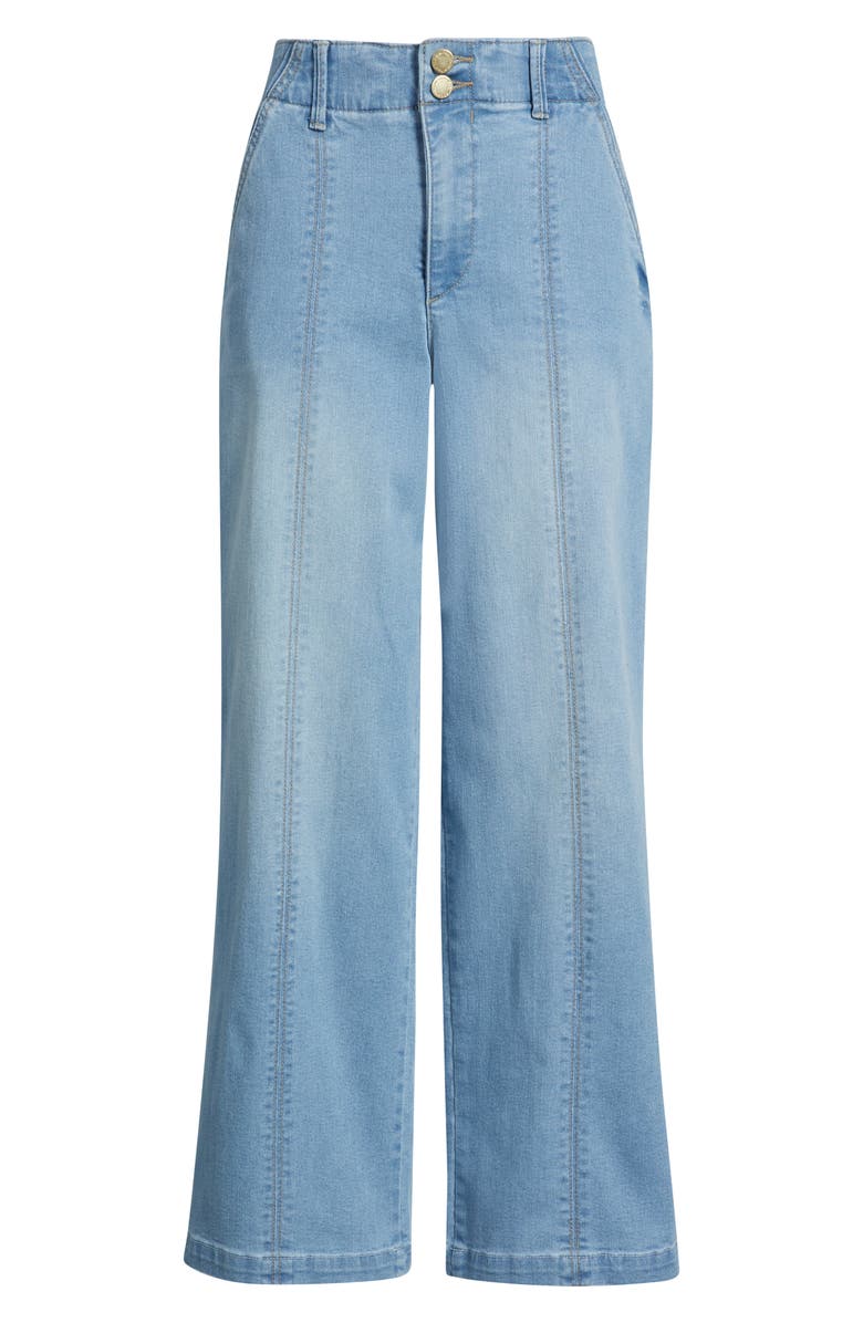 Wit & Wisdom Emma Skyrise Seamed Wide Leg Jeans, Alternate, color, Powder Blue Artisanal