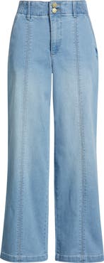 Wit & Wisdom Emma Skyrise Seamed Wide Leg Jeans