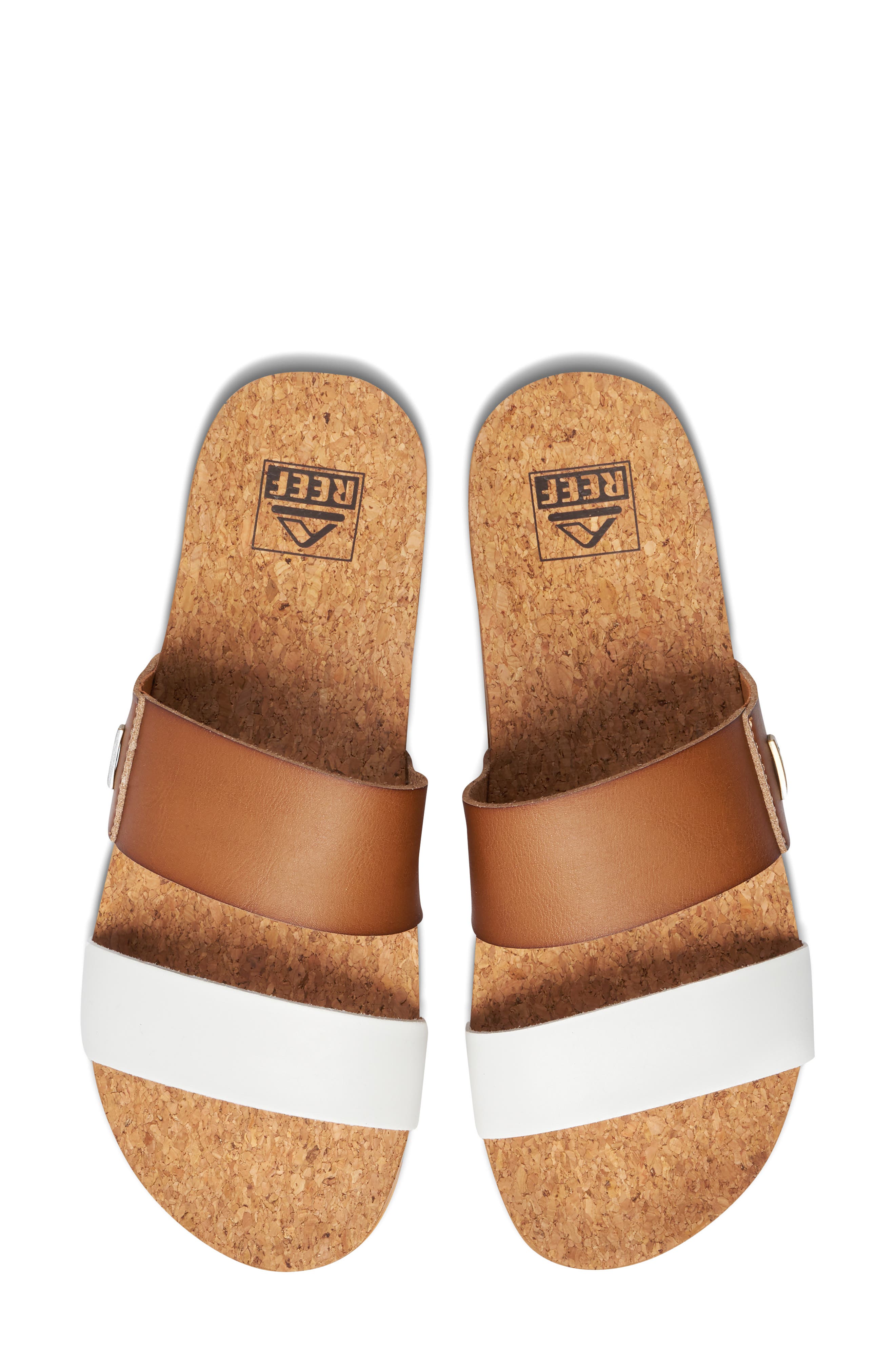 Reef Cushion Bounce Vista Slide Sandal, Alternate, color, White
