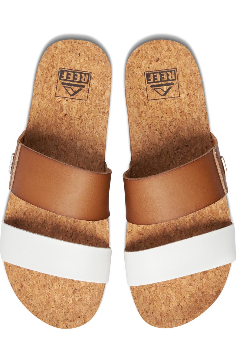 Reef Cushion Bounce Vista Slide Sandal, Alternate, color, White