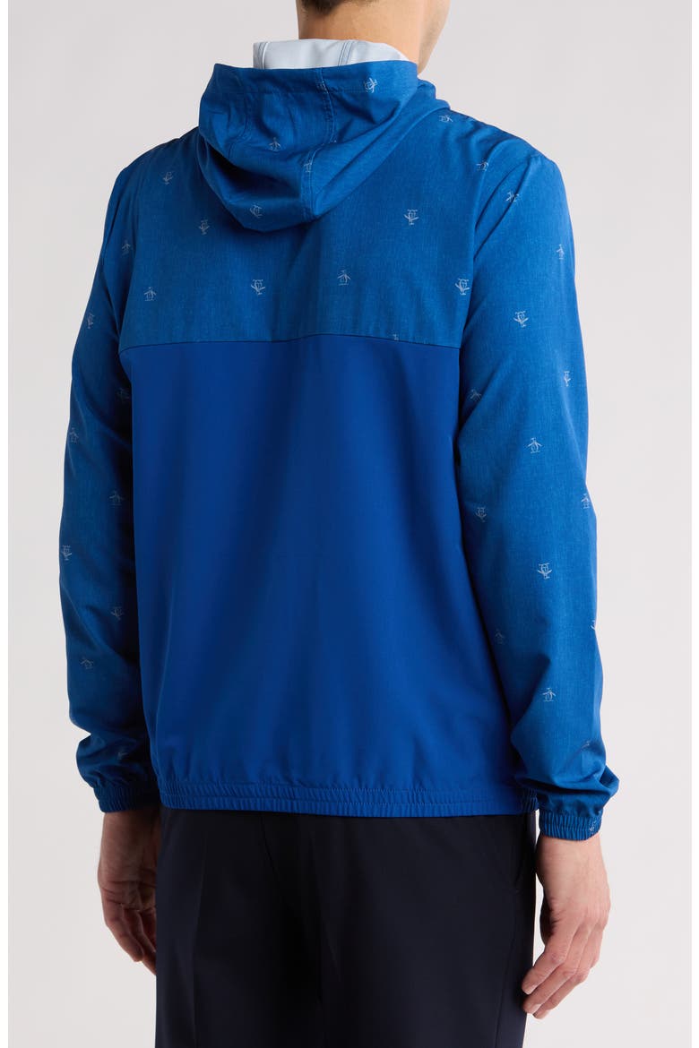 Quarter Zip Hoodie, Alternate, color, BLUEBERRY PANCAKE