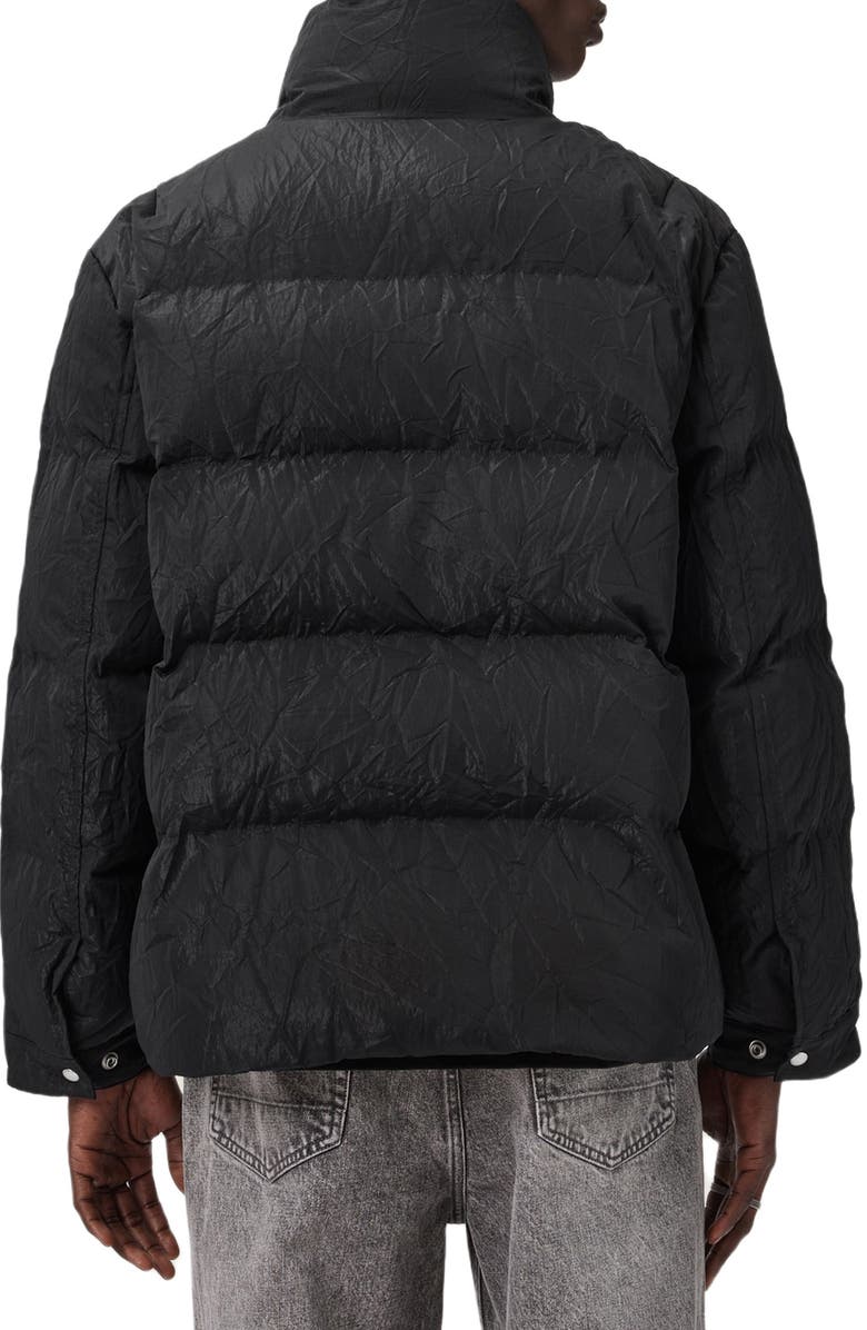 AllSaints Pulse Channel Quilted Jacket, Alternate, color, Black