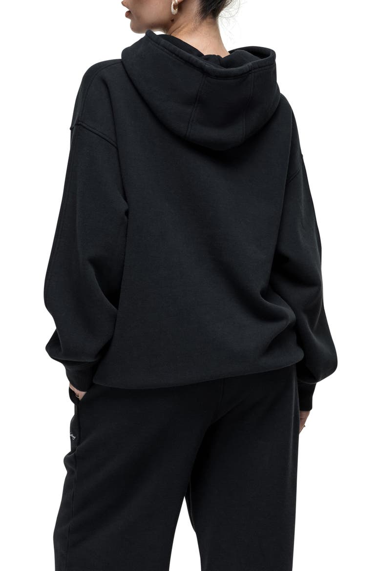 Scribble Black Pullover Hoodie, Alternate, color, Black