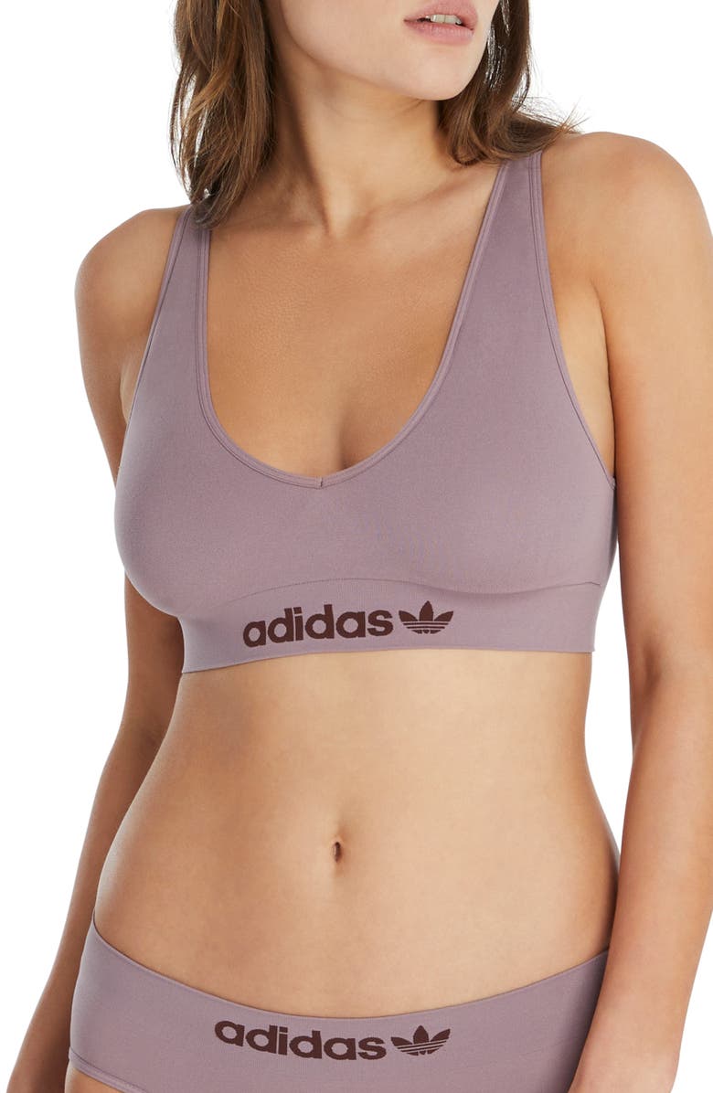 adidas Originals Scoop Sports Bra, Alternate, color, Shadow Fig