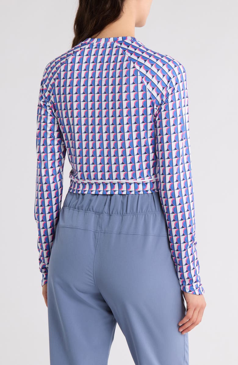 Original Penguin Long Sleeve Crop Top, Alternate, color,