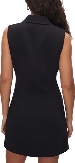 Luxe Sleeveless Blazer Minidress