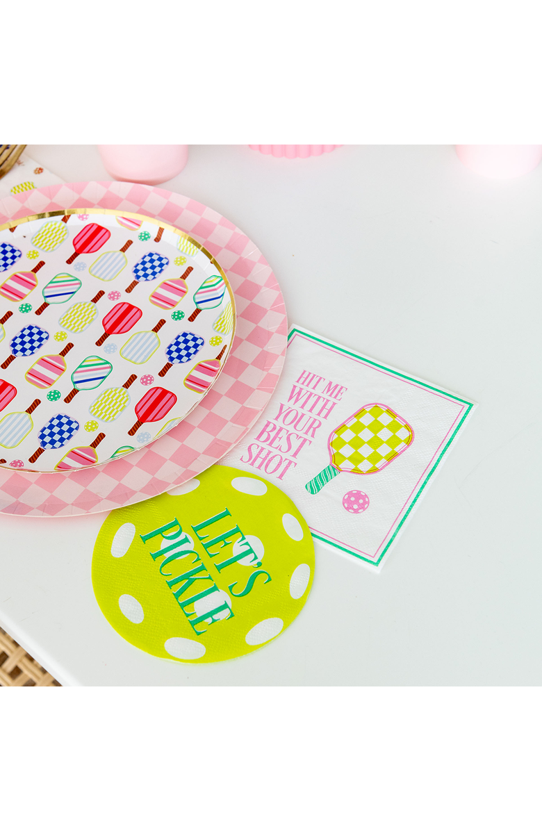 Jollity & Co Pickleball Social Club "Hit Me With Your Best Shot" Cocktail Napkins, Alternate, color, Assorted Pre-Pack
