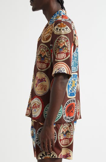Coasters Print Bowling Shirt