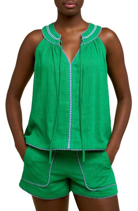 Margot Tie Neck Sleeveless Top