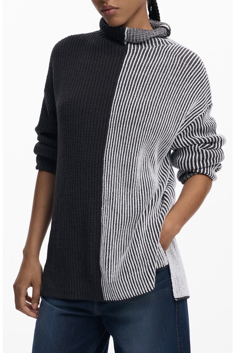 Turtleneck Sweater, Main, color, GRAY