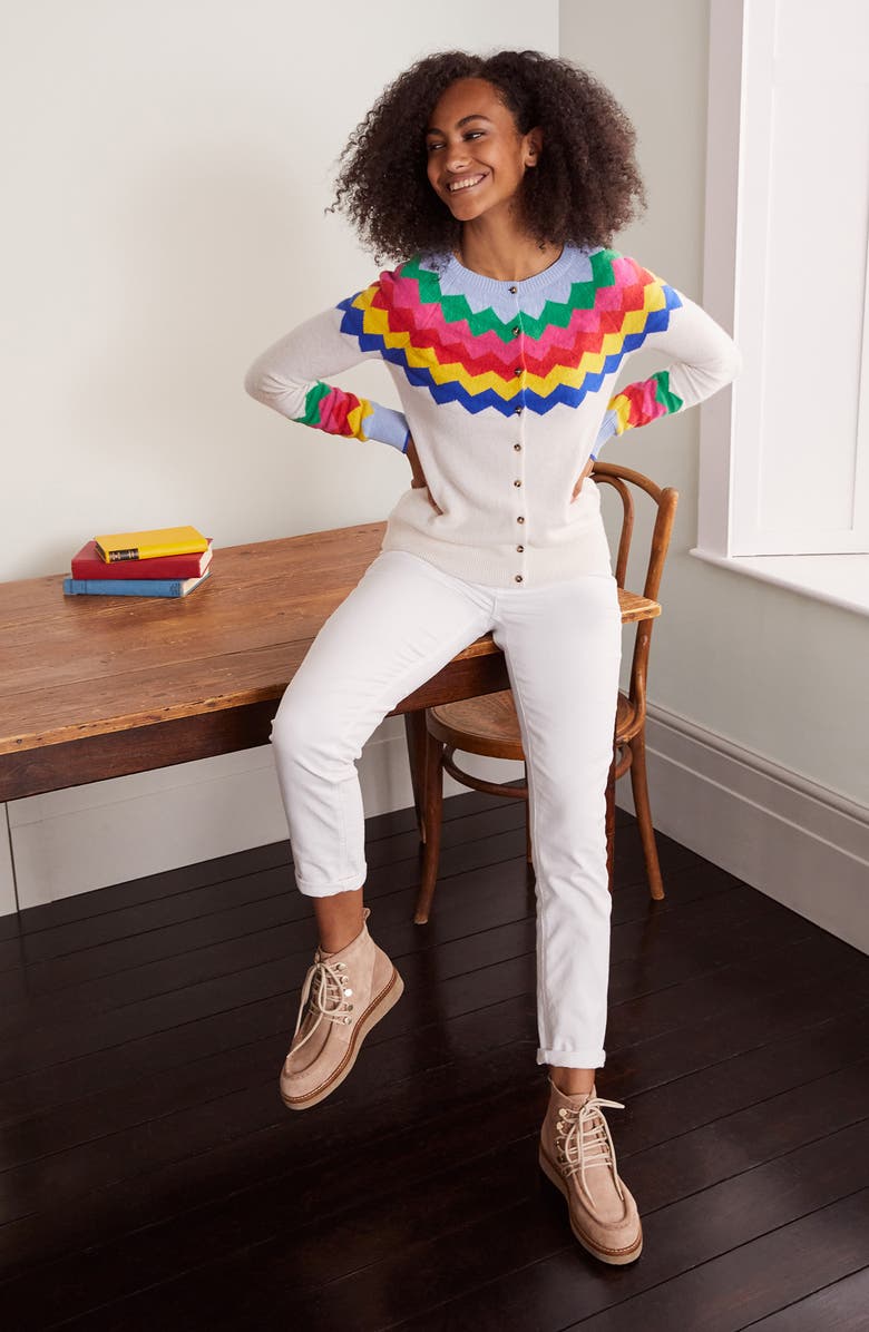 Boden Rothesay Fair Isle Cardigan, Alternate, color,