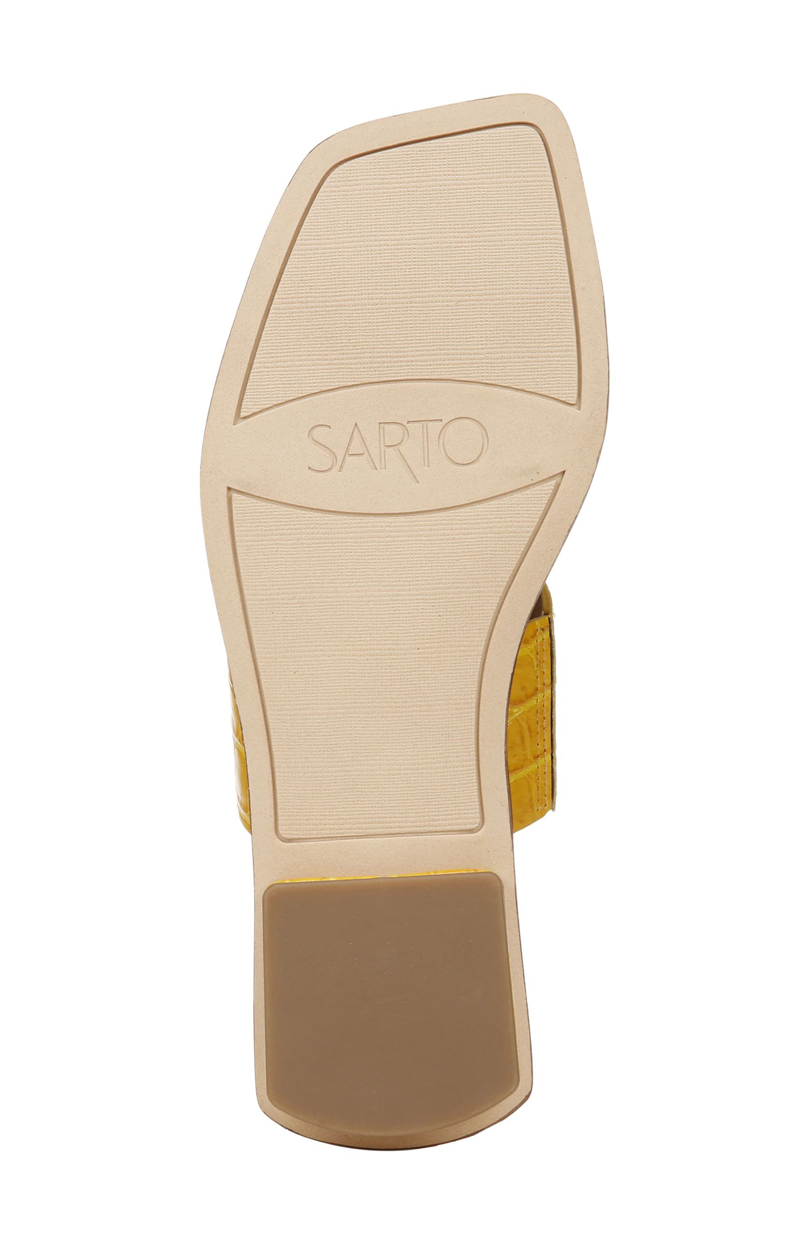 Ediana Slide Sandal, Alternate, color, YELLOW LEATHER