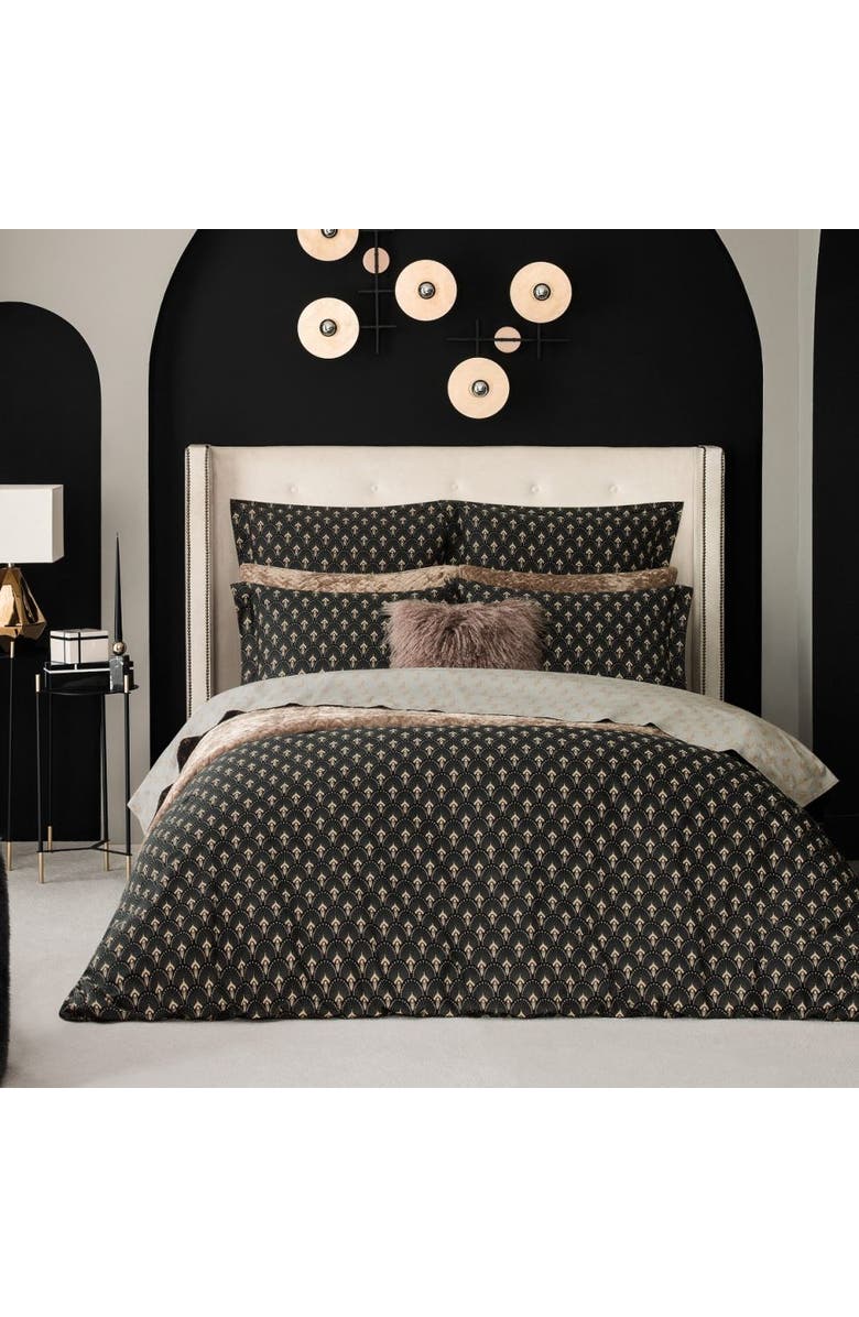Togas Ladnier Duvet Cover, Main, color, Black