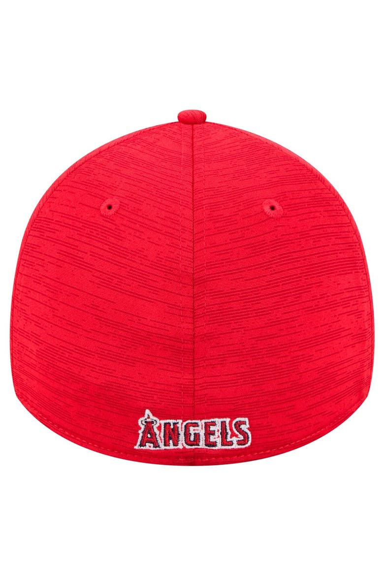 Men's New Era Red Los Angeles Angels Tech 39THIRTY Flex Hat, Alternate, color, Red
