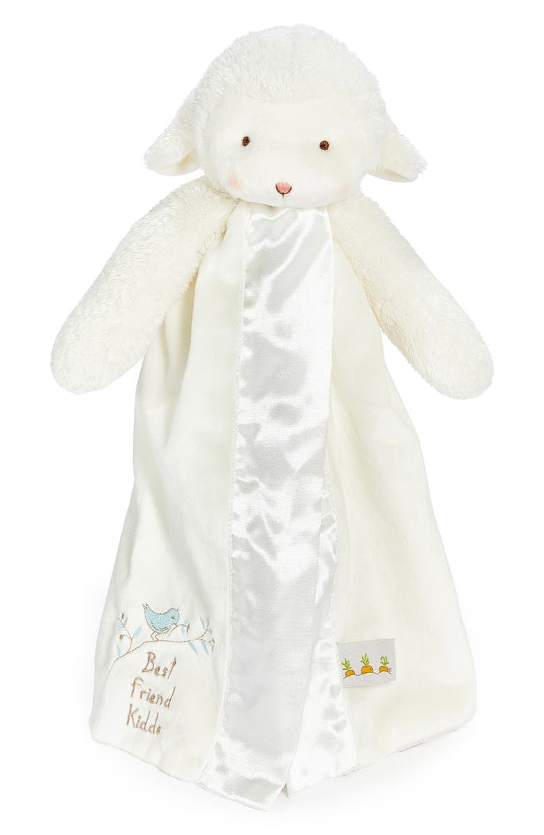 Bunnies by the Bay Kiddo the Lamb Buddy Blanket, Main, color, White