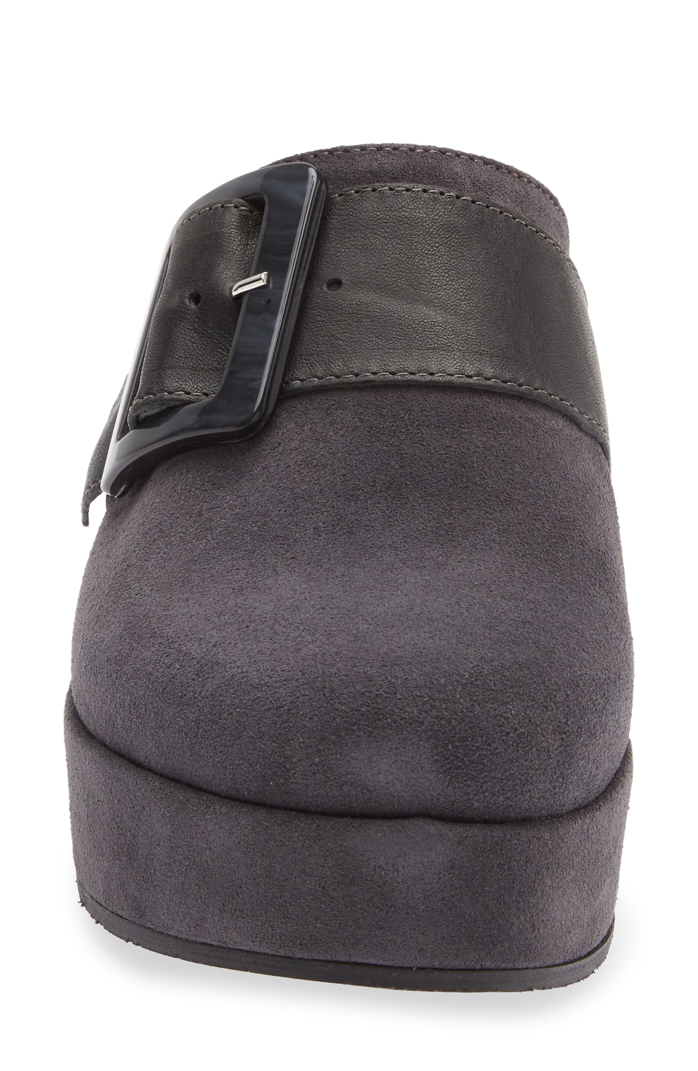 Camryn Buckle Platform Clog, Alternate, color, GRIGIO SUEDE