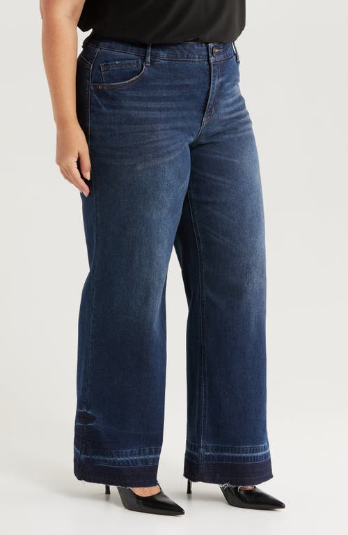 Wit & Wisdom Sam 'ab'solution Release Hem High Waist Wide Leg Jeans In Indigo Artisanal