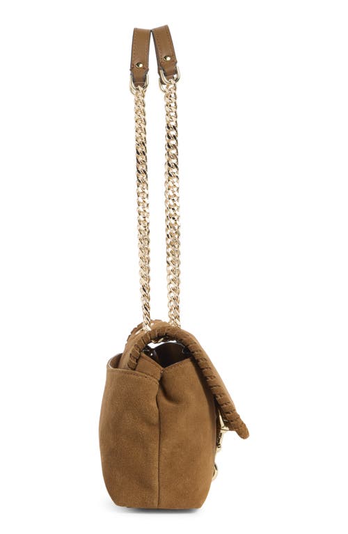 Rebecca Minkoff Edie Whipstitch Leather Crossbody In Brown
