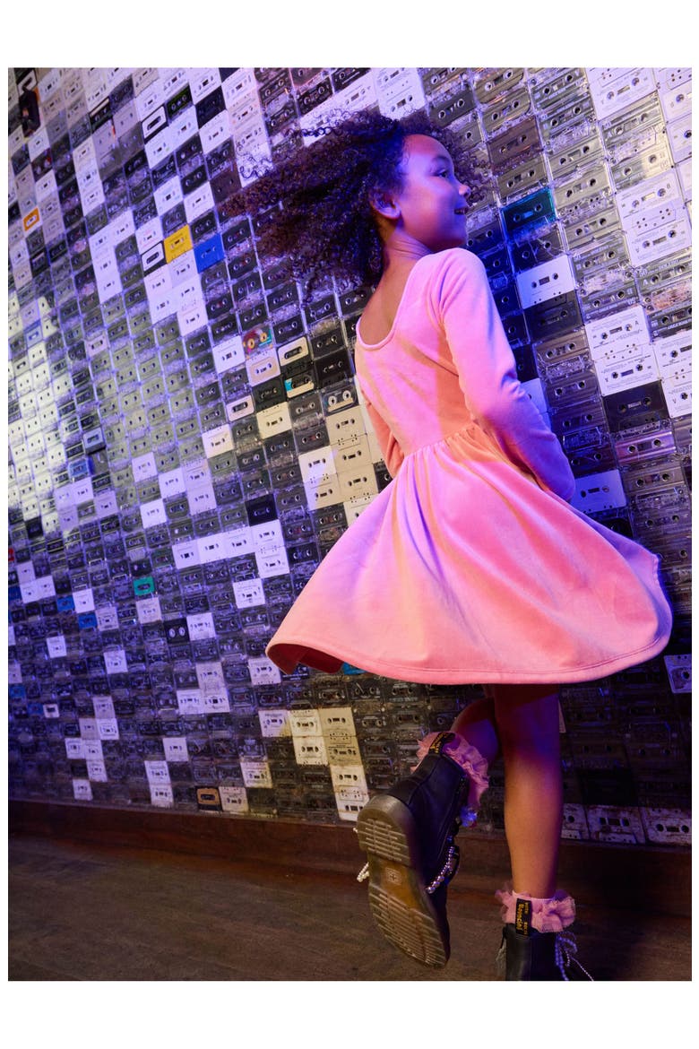 Velour Ballet Dress, Alternate, color, Mauveglow