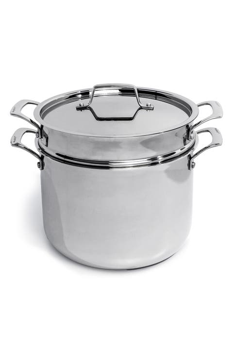 Professional Stainless Steel Tri-Ply 7-Qt. Stock Pot