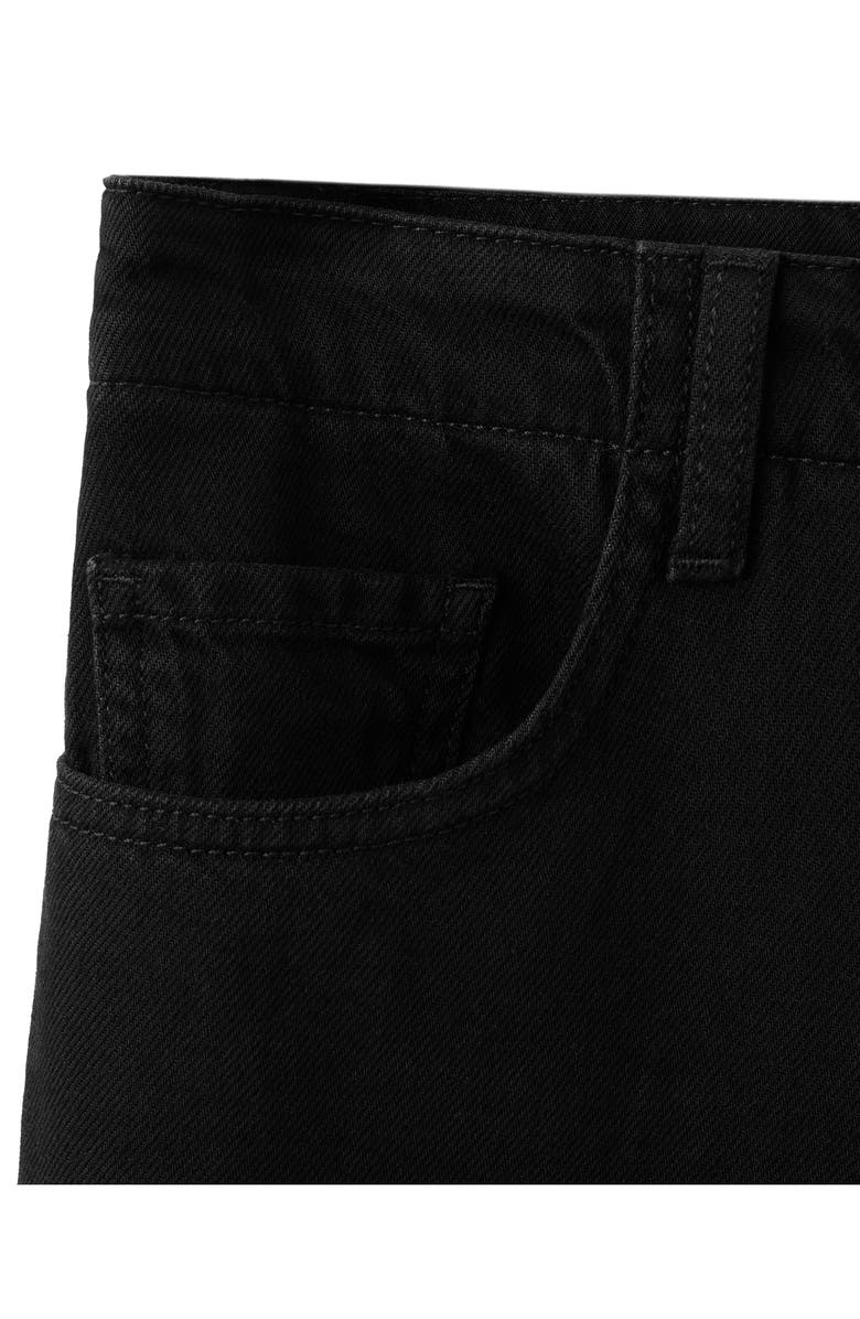 MANGO Wide Leg Jeans, Alternate, color, Black Denim