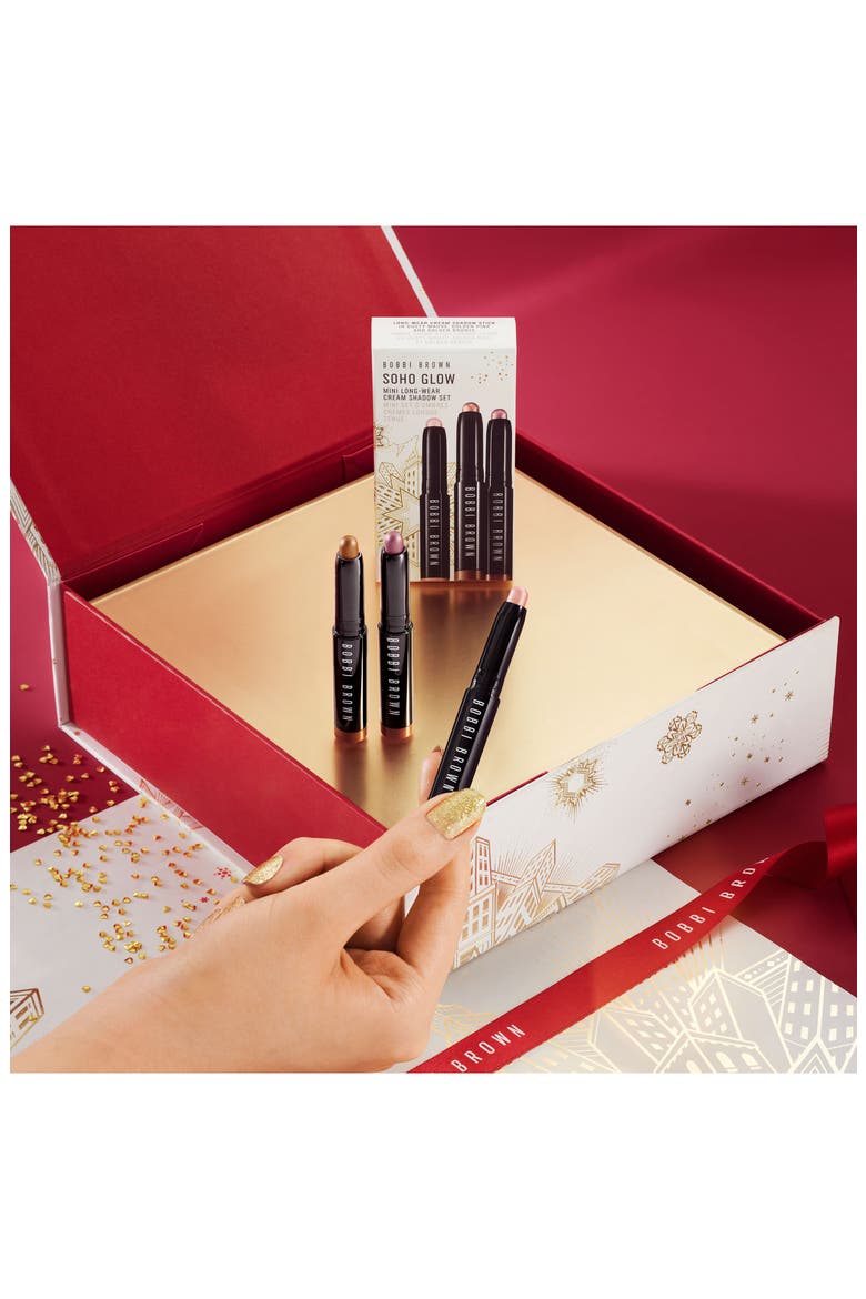 Soho Glow Mini Long-Wear Cream Eyeshadow Stick Trio, Alternate, color, NO COLOR
