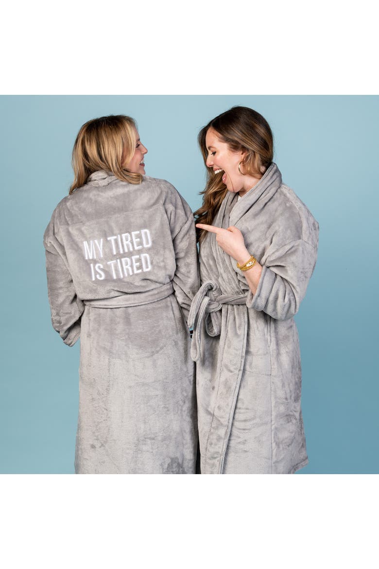 My Tired Is Tired Robe Small/Medium Grey, Alternate, color, Grey