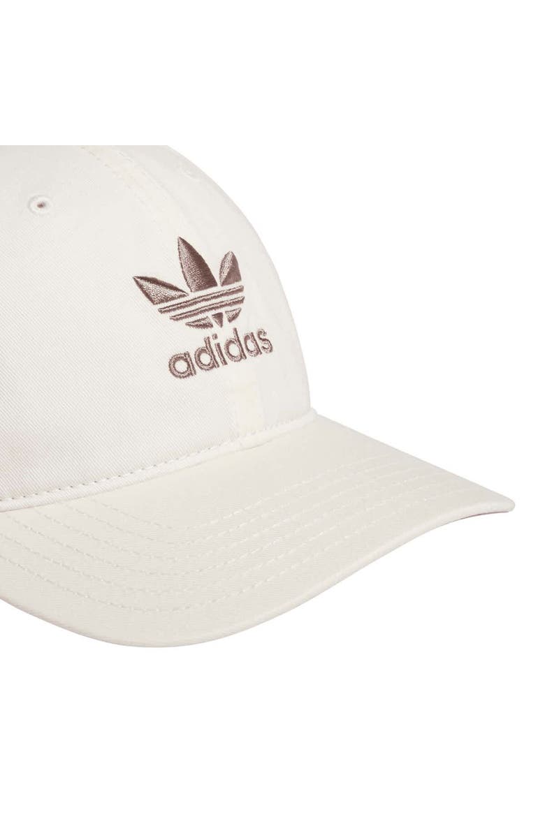 adidas Originals Men's adidas Originals Off White Washed Adjustable Hat, Alternate, color, 
