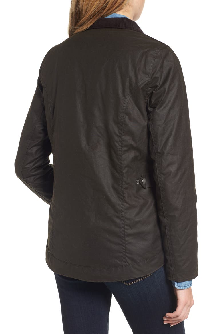 Filey Water Resistant Waxed Canvas Jacket, Alternate, color, OLIVE