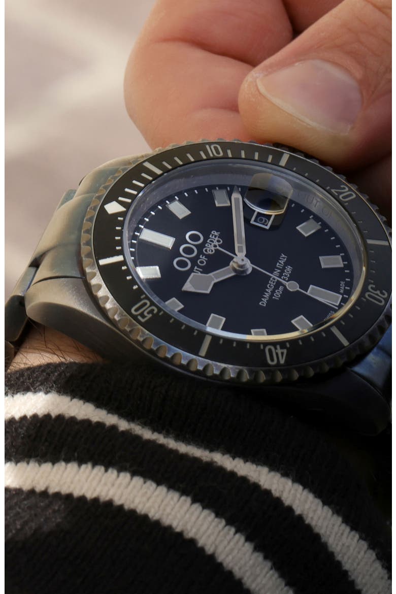 Casanova Bracelet Watch, 44mm, Alternate, color, BLACK