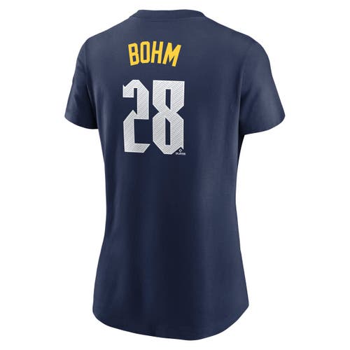 Nike Alec Bohm Navy Philadelphia Phillies City Connect Fuse Name & Number T-shirt