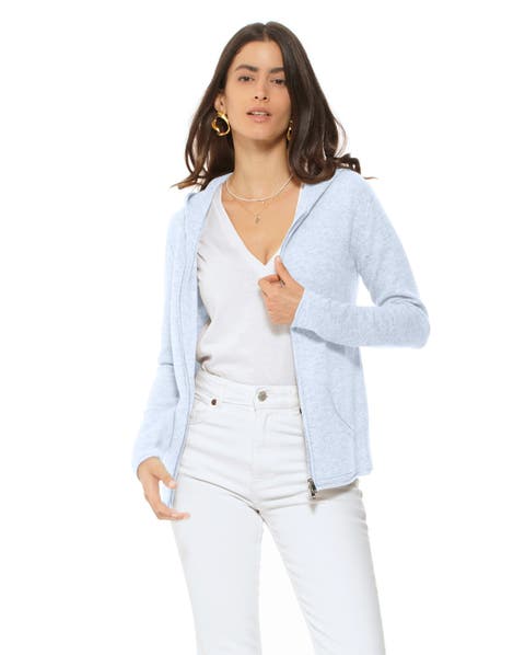 Pure Cashmere Double Zip Hoodie Sweater