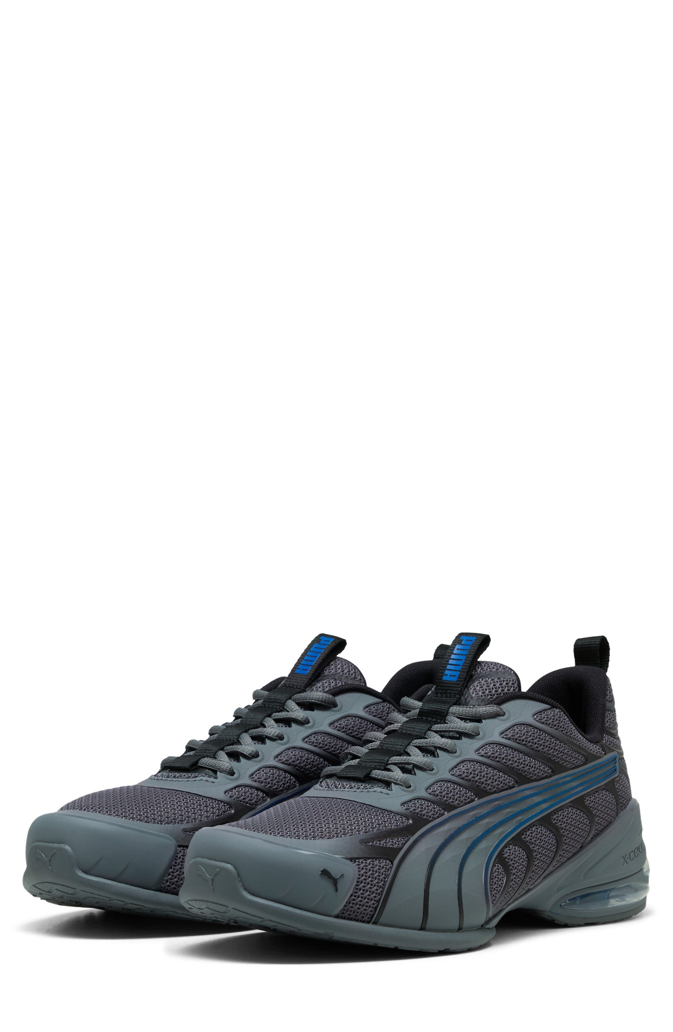 Voltra Training Shoe, Main, color, SLATE GRAY/ PUMA BLACK/ BLUE