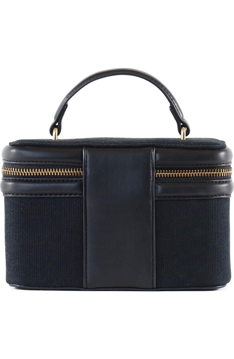 Sam Edelman Paige Train Case Crossbody Bag, Alternate, color, Black