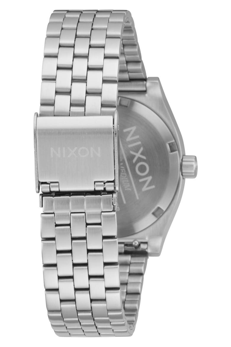 The Medium Time Teller Bracelet Watch, 31mm, Alternate, color, SILVER / PINK